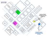 Map of the hotel and venue area